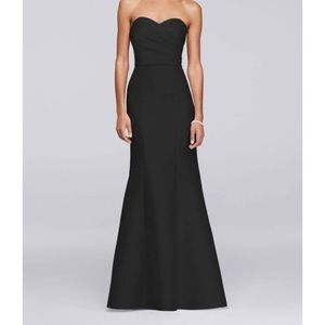 BLACK BRIDESMAID DRESS